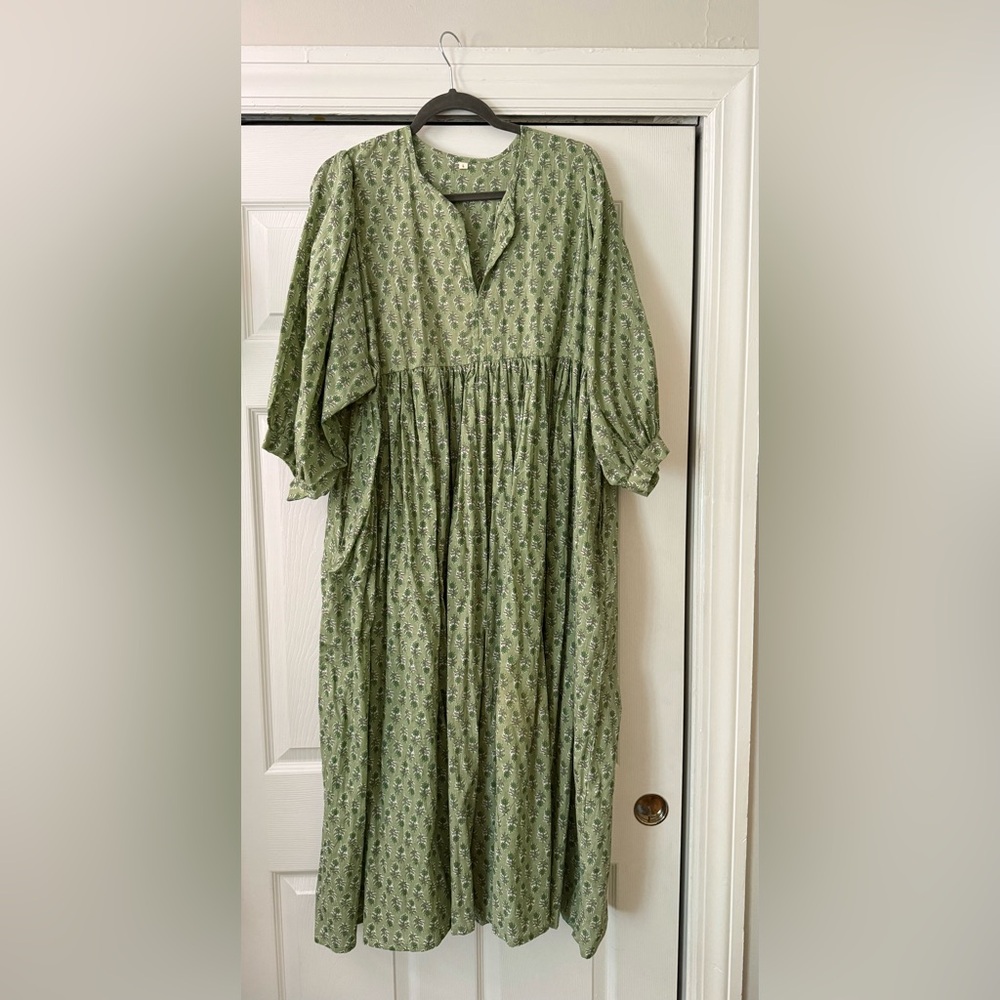 Green Floral Dress